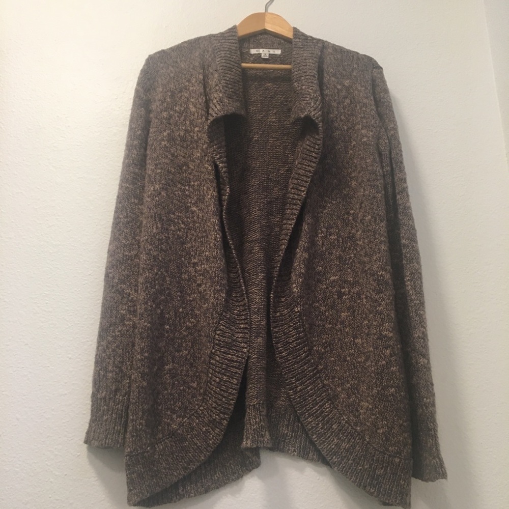 Cabi Sweater Marled Open Front Cardigan